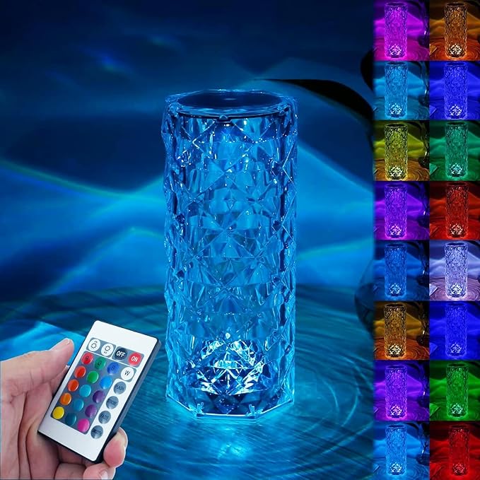 Diamond Crystal Table Lamp