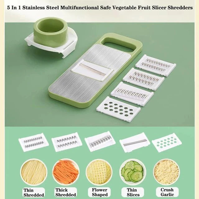 5-in-1 Multifunctional High-Quality Vegetable & Fruit Slicer