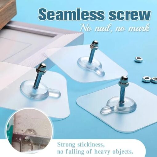 Photo Frame Hooks Invisible Stickers Hanging Picture Painting Non-Trace Self Adhesive Nails Hook Wall Paste Tack